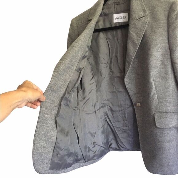BASLER Wool Angora Blazer Grey 8 - Picture 4 of 6